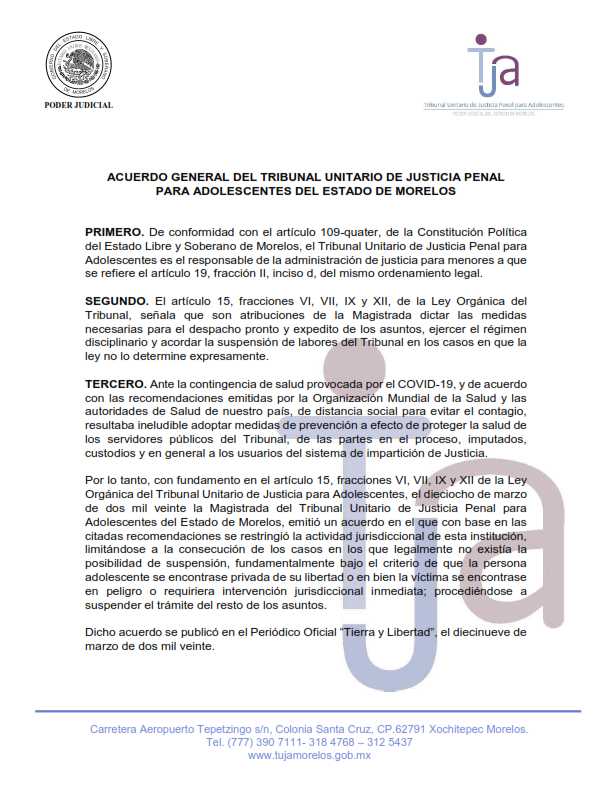 Acuerdo General 24/08/2020